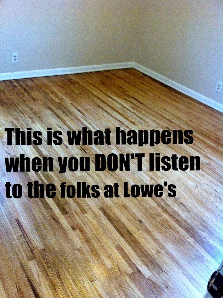 DIY Hardwood Floor Refinishing
 This is what happens when you DON T listen to the folks at