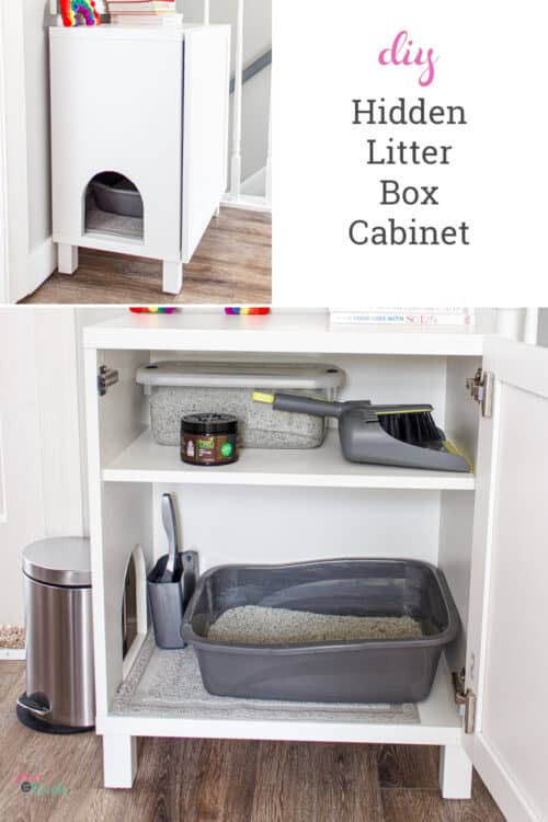 DIY Hidden Cat Litter Box
 How to Make a DIY Hidden Litter Box from an IKEA Cabinet