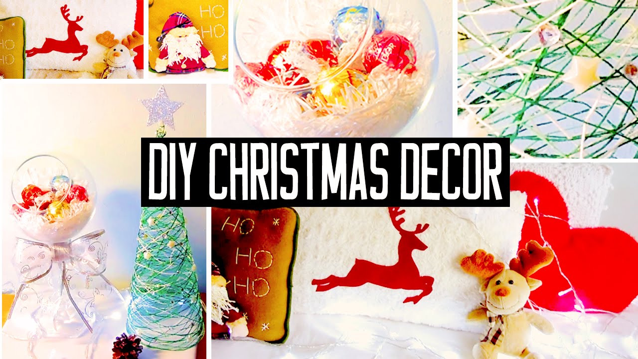 DIY Holiday Room Decor
 DIY Christmas room decorations No sew pillow easy tree
