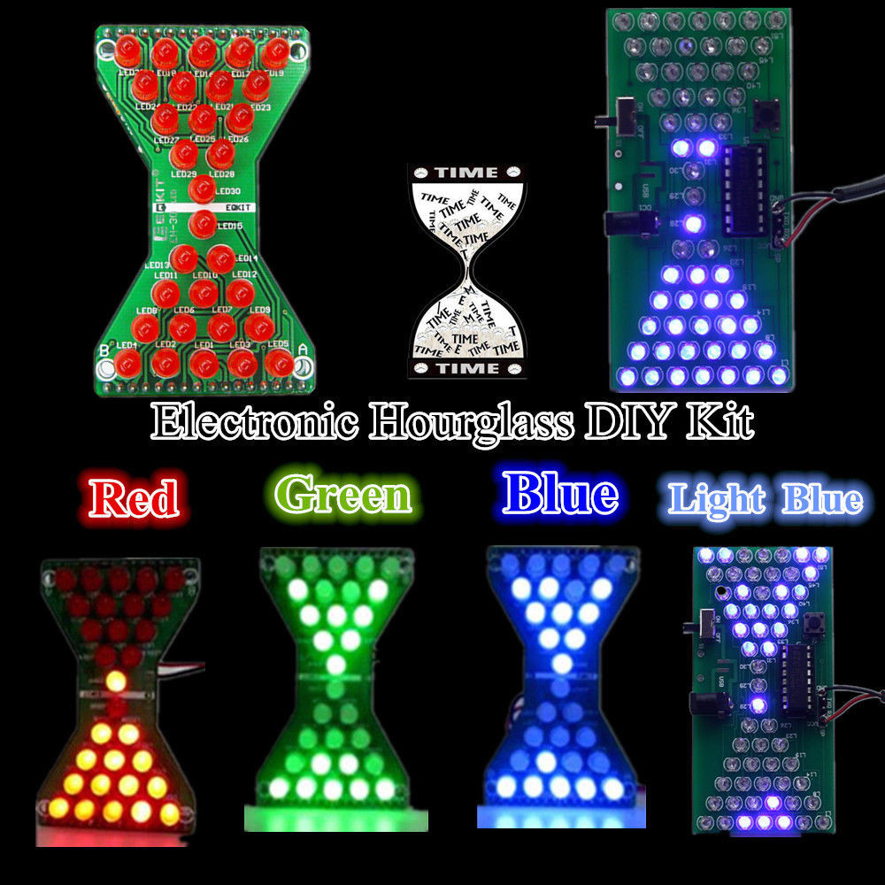 DIY Hourglass Kit
 DIY Kit LED Electronic Hourglass Funny Electric RGB LED