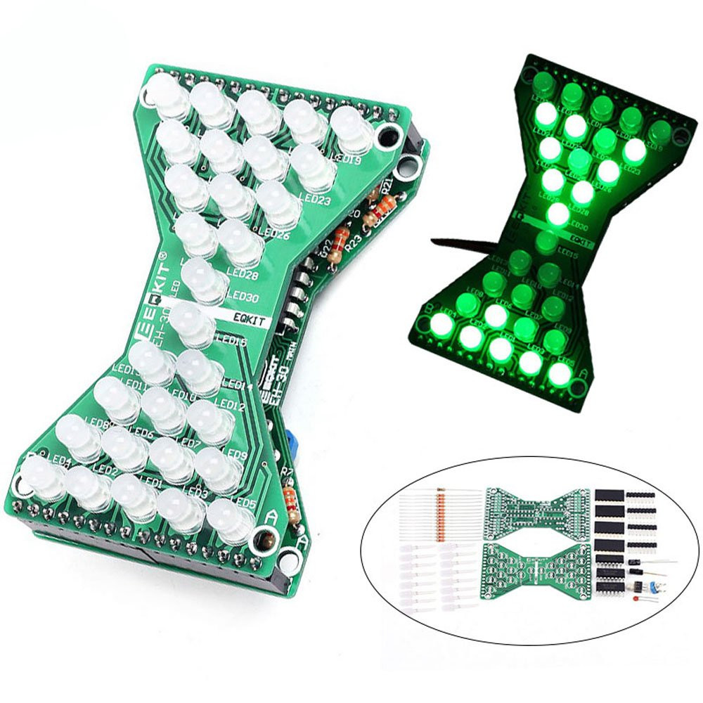 DIY Hourglass Kit
 3pcs DC 5V Green DIY LED Electronic Hourglass Kit