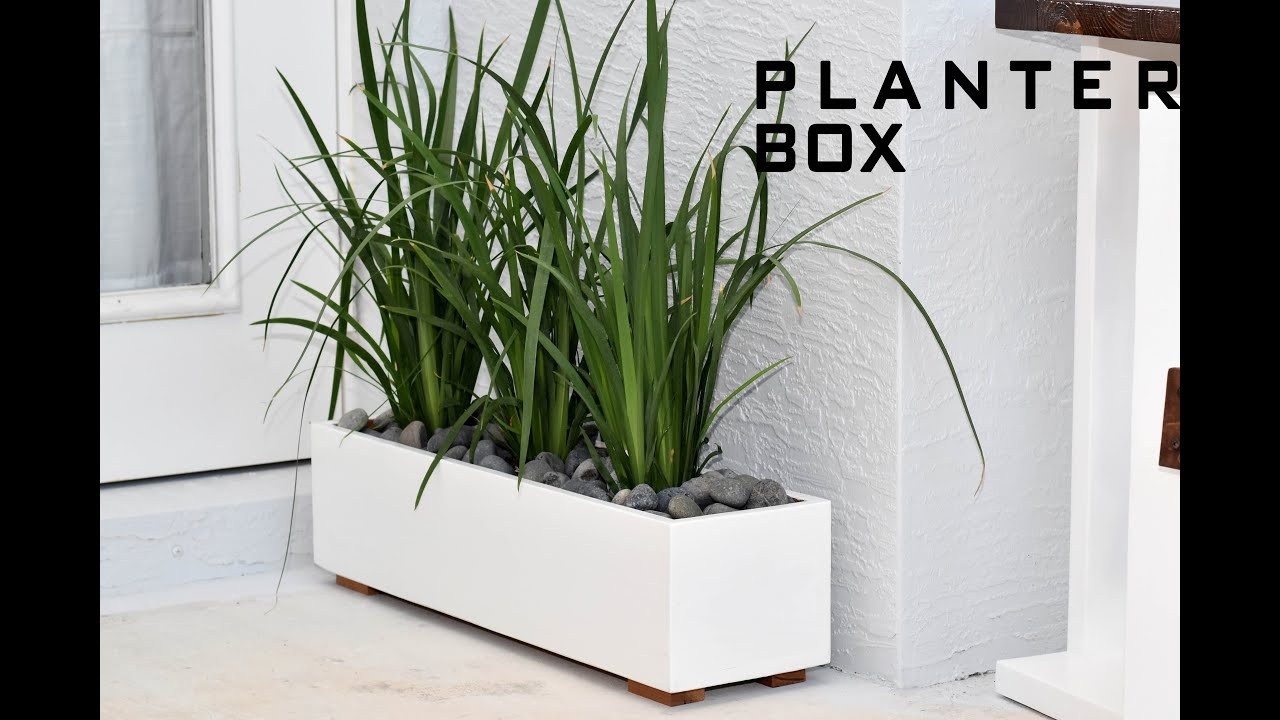 DIY Indoor Planter Box
 Modern Planter Box