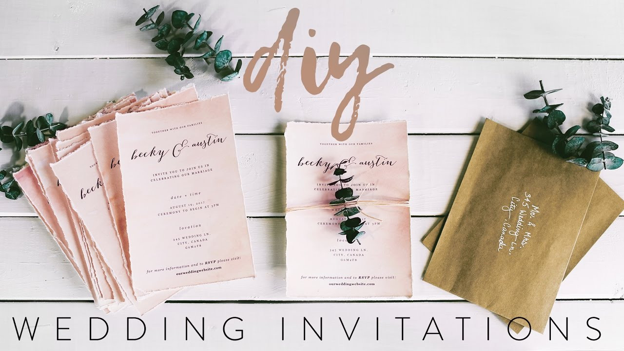 DIY Invites Wedding
 DIY MY WEDDING INVITATIONS WITH ME