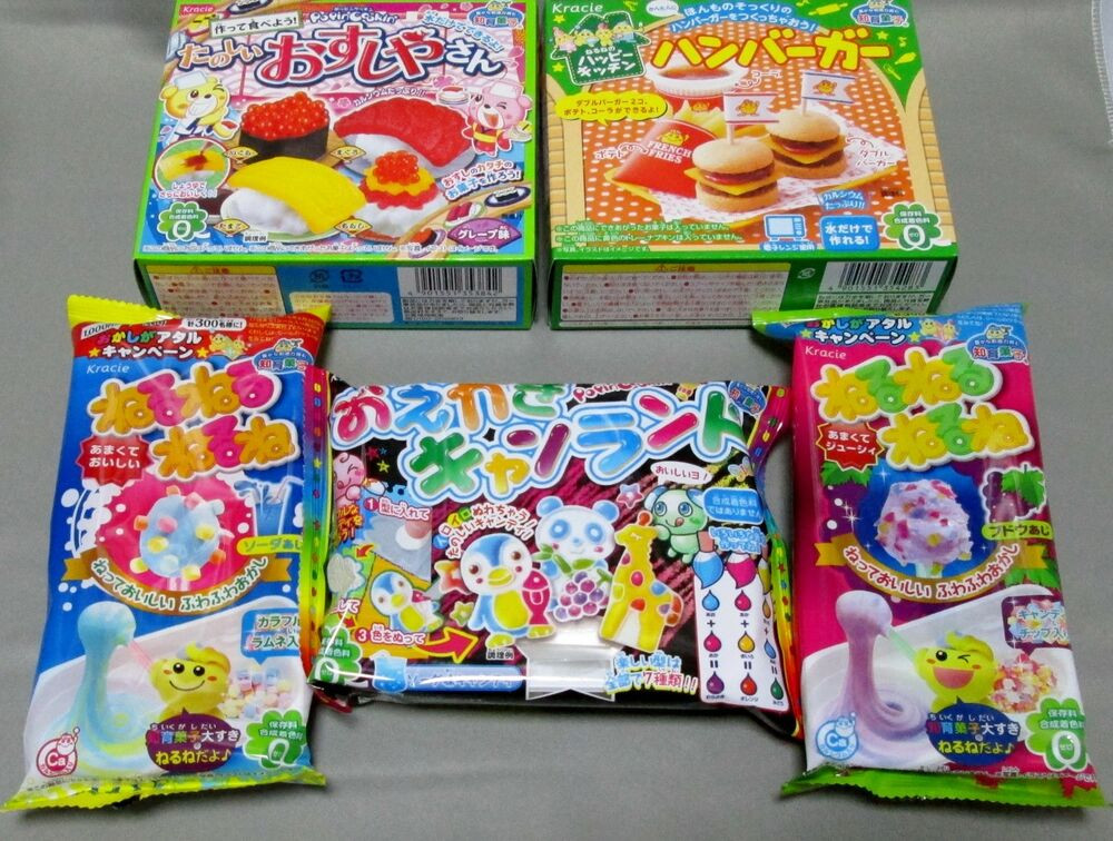 DIY Japanese Candy Kit
 5 PCS Kracie DIY making kit Happy Kitchen popin cookin