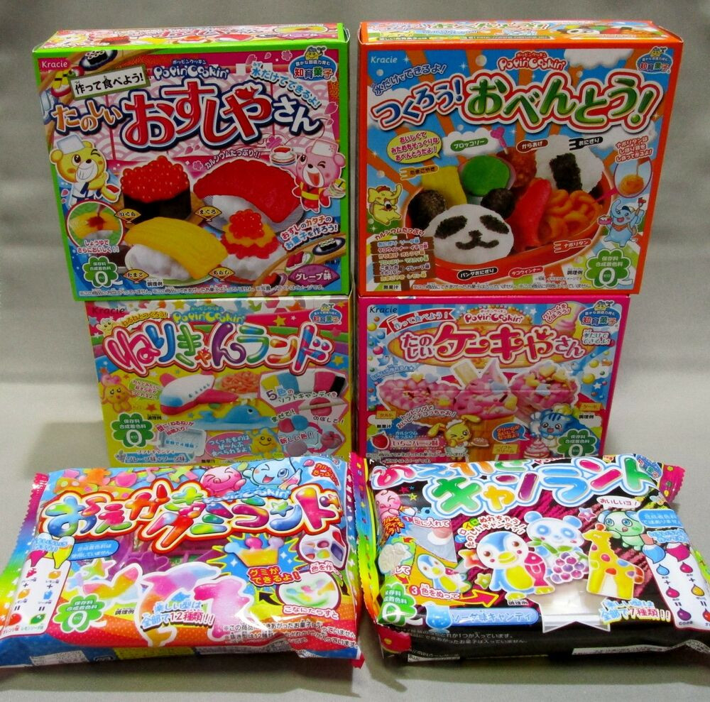 DIY Japanese Candy Kit
 6 pcs Kracie DIY making kit Happy Kitchen popin cookin