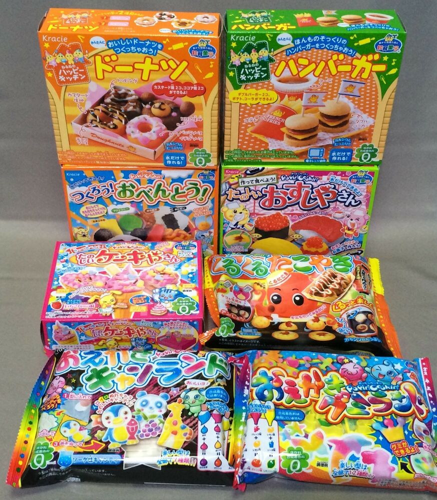 DIY Japanese Candy Kit
 8pcs DIY making kit Kracie Happy Kitchen popin cookin