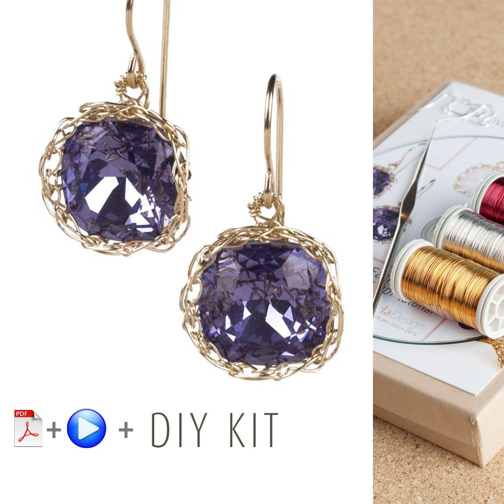 DIY Jewelry Kit
 DIY Vintage Earrings Kit DIY jewelry Tools and Supply