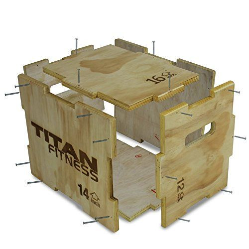 DIY Jump Box
 Titan Fitness 12" 14" 16" Wood Plyometric Box HD Plyo Box