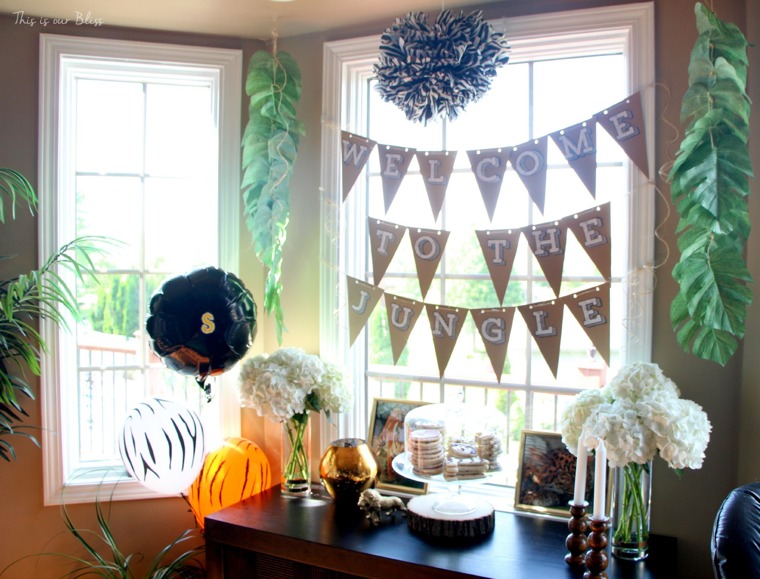 DIY Jungle Party Decorations
 Simon s Safari style Soiree [1st bday party deets] This