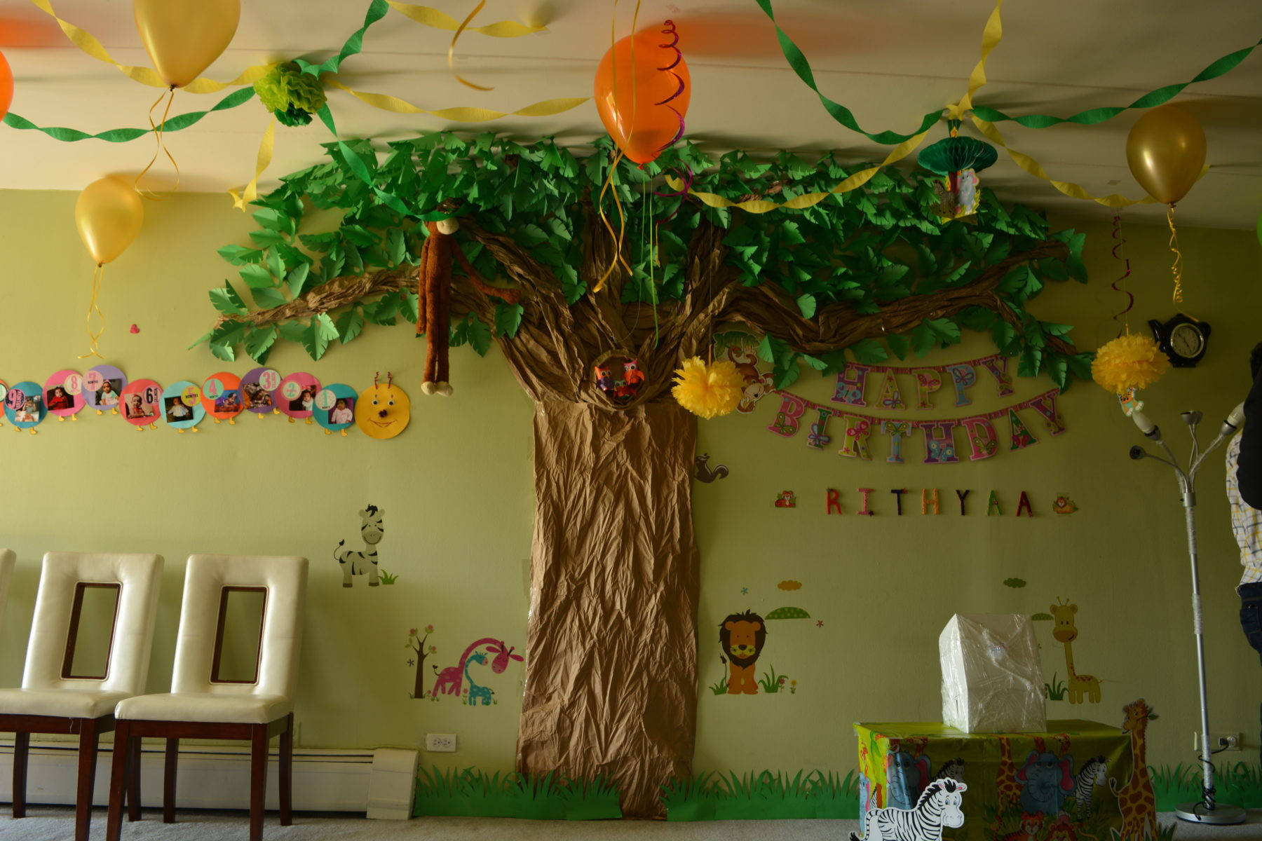 DIY Jungle Party Decorations
 Jungle Theme Birthday Decoration Ideas Passionate Moms