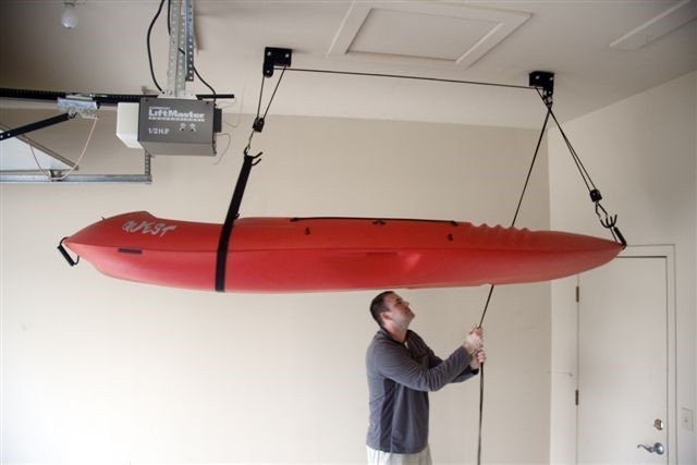 DIY Kayak Rack Ceiling
 Overhead Ceiling Kayak storage NYC Easy to use Holds