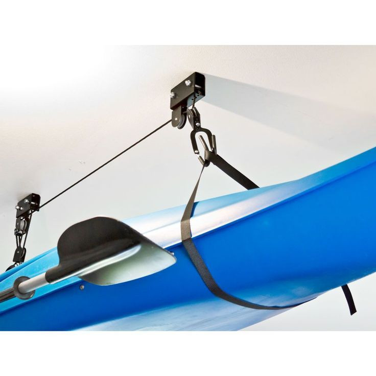 DIY Kayak Rack Ceiling
 Apex Kayak and Canoe Storage Hoist