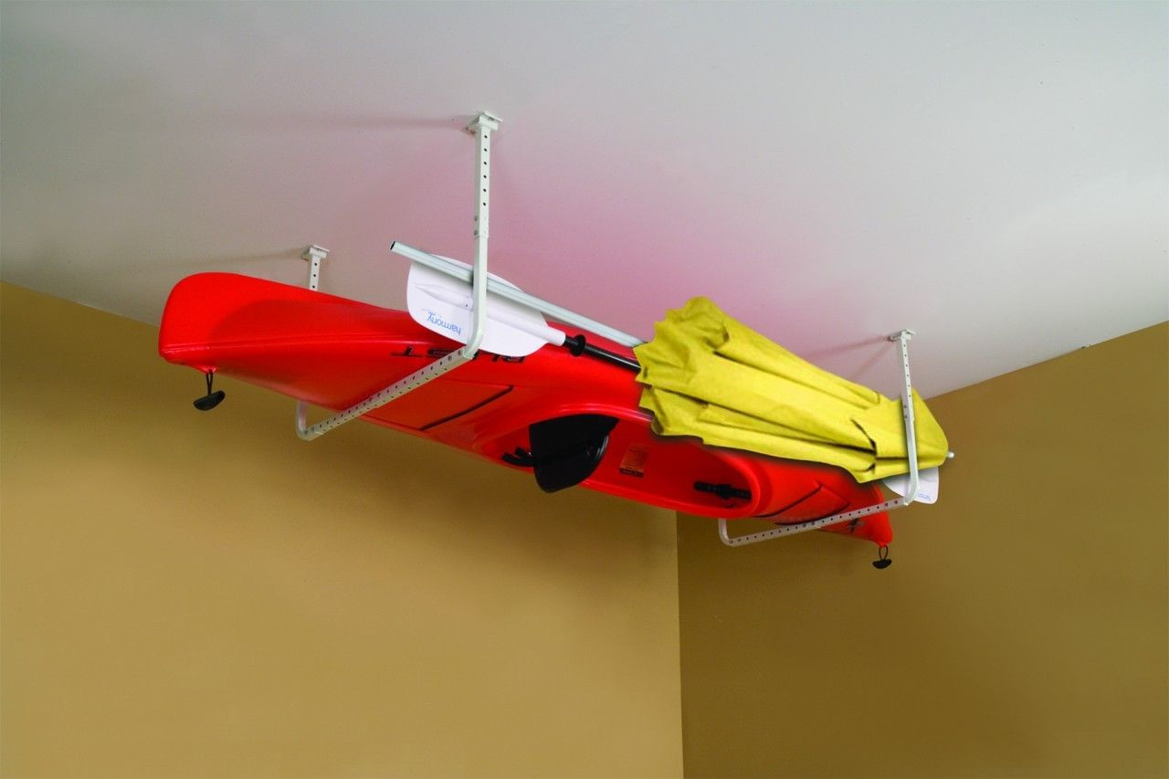 DIY Kayak Rack Ceiling
 Home Kayak Storage