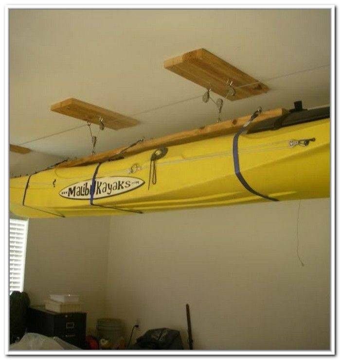 DIY Kayak Rack Ceiling
 Kayak Racks For Garage Ceiling