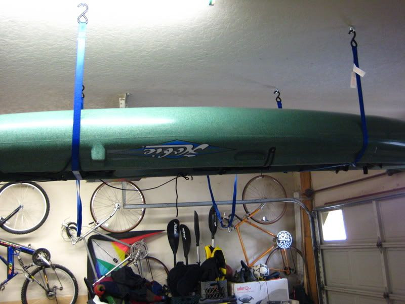DIY Kayak Rack Ceiling
 Kayak Garage Storage How To