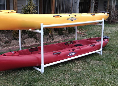 DIY Kayak Rack Pvc
 PVC Storage Rack for Kayak
