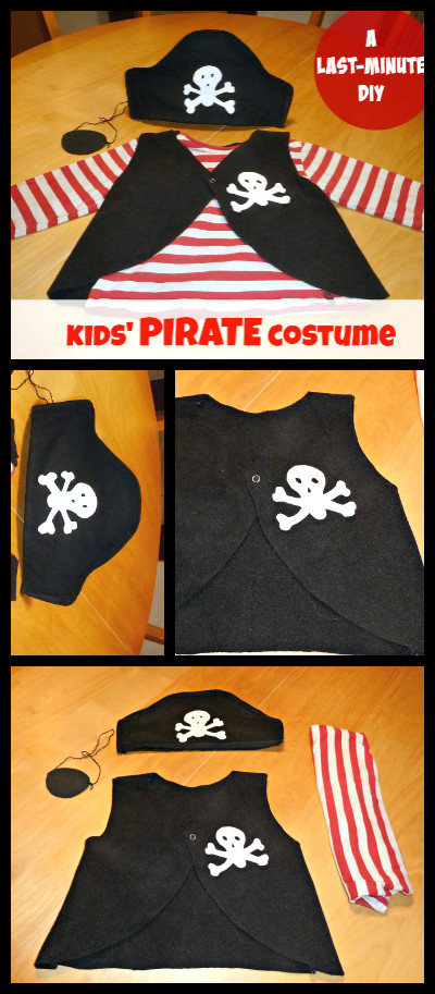 DIY Kid Pirate Costume
 How to make a PIRATE costume for kids last minute DIY