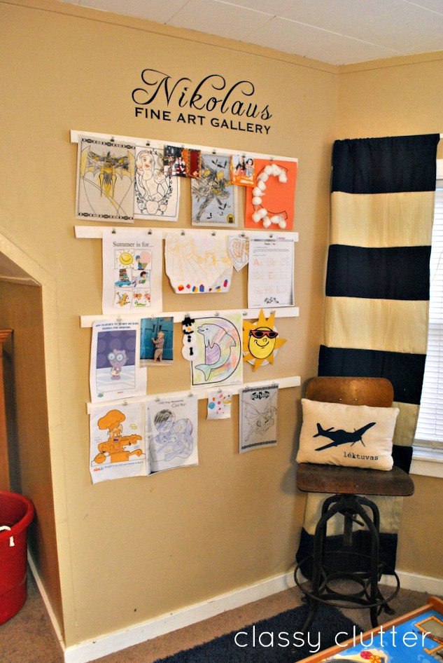 DIY Kids Art Display
 10 DIY Kids Art Displays To Make Them Proud