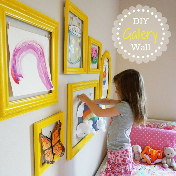 DIY Kids Art Display
 Motivational Monday 8 – Craft DIY & Home Decor Link Part