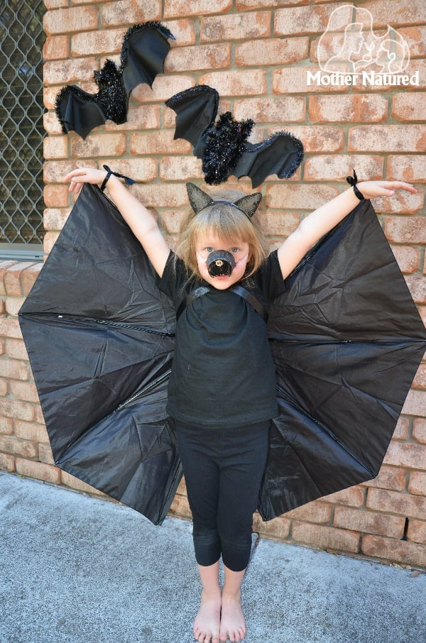 DIY Kids Bat Costume
 DIY Kids Halloween Costumes From Old Clothes