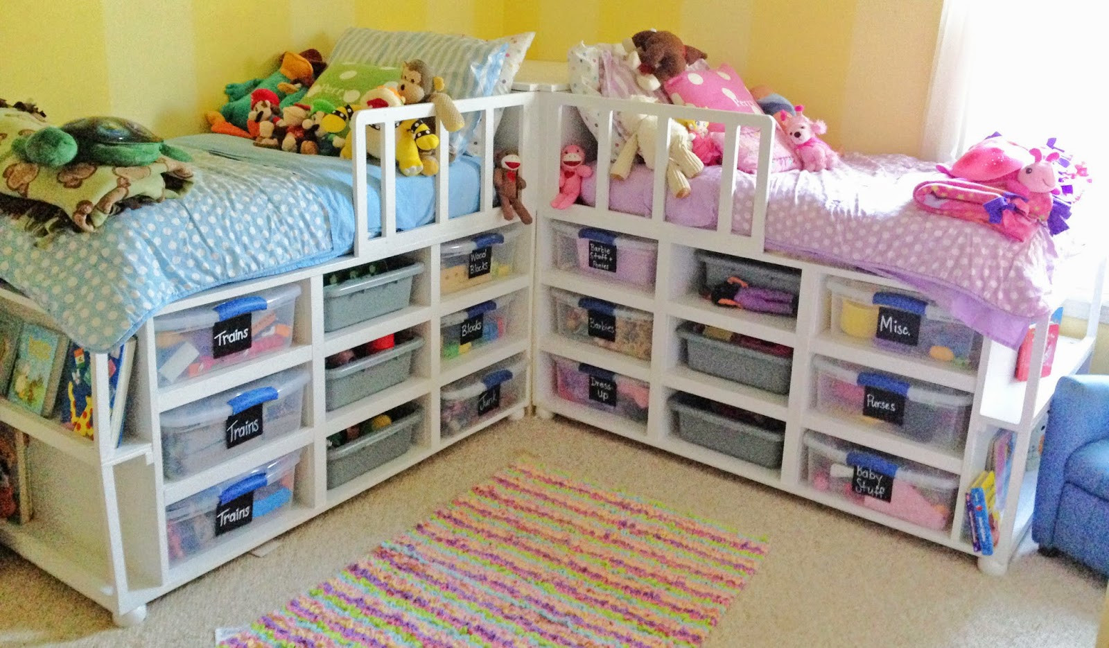 Diy Kids Bed With Storage
 From A to Being DIY Toddler Storage Beds