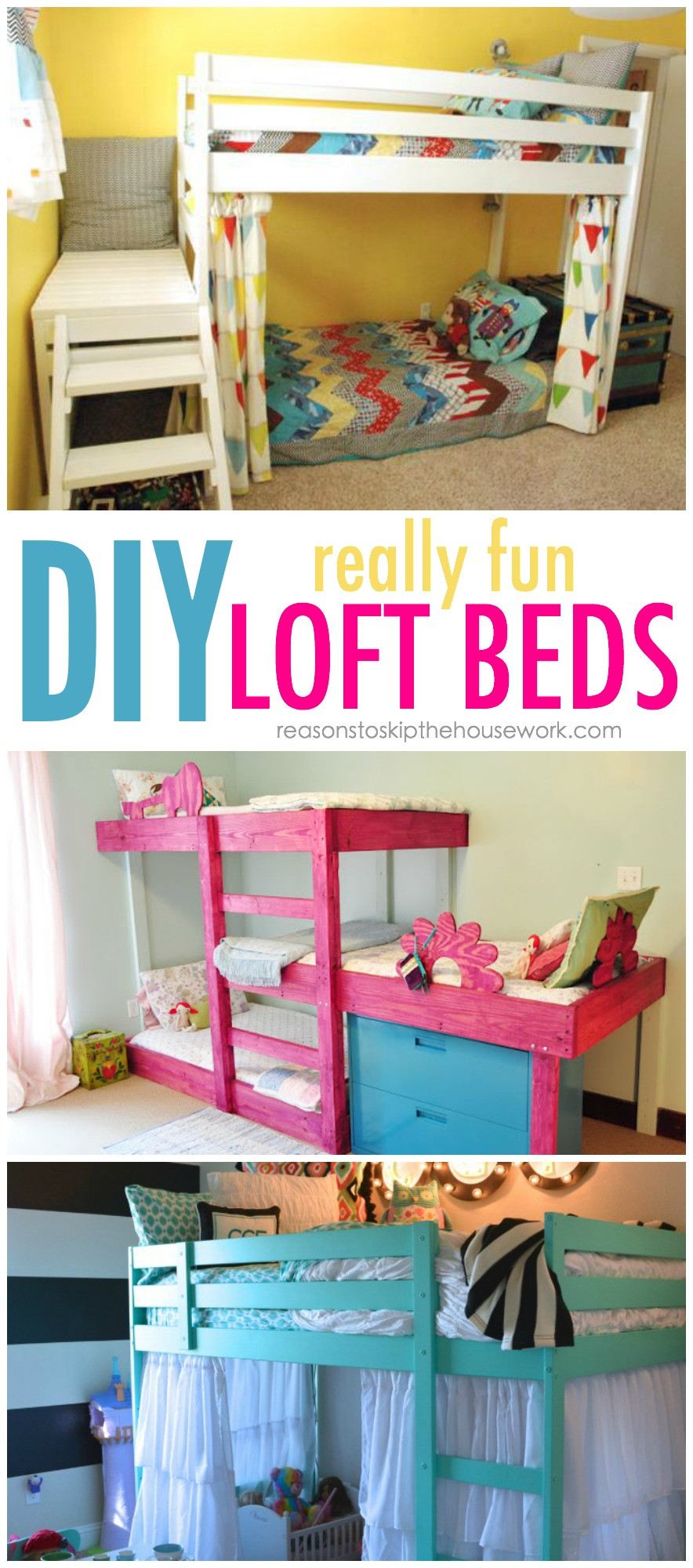 DIY Kids Bunk Bed
 DIY Bunk Beds tutorials and plans