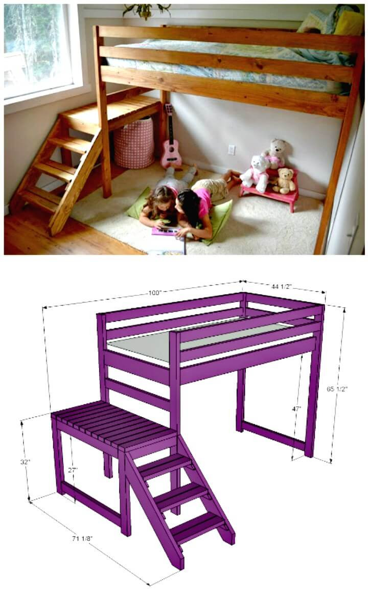DIY Kids Bunk Bed
 22 Low Bud DIY Bunk Bed Plans to Upgrade Your Kids Room