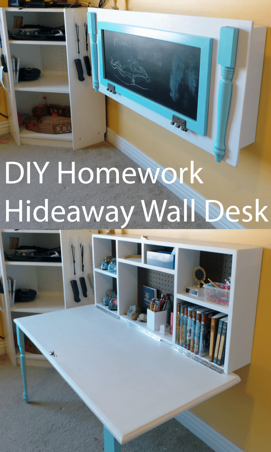DIY Kids Desk Plans
 DIY Wall Mounted Desk Free Plans & Instructions