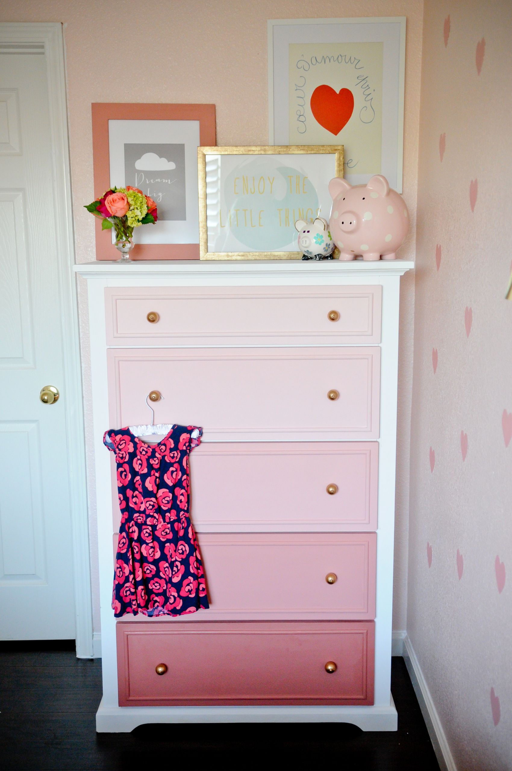 DIY Kids Dresser
 DIY Ombre Dresser Tutorial Project Nursery