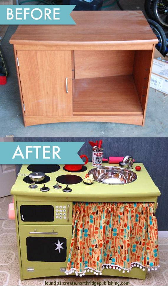 DIY Kids Kitchen Set
 85 best DIY Play Kitchens images on Pinterest