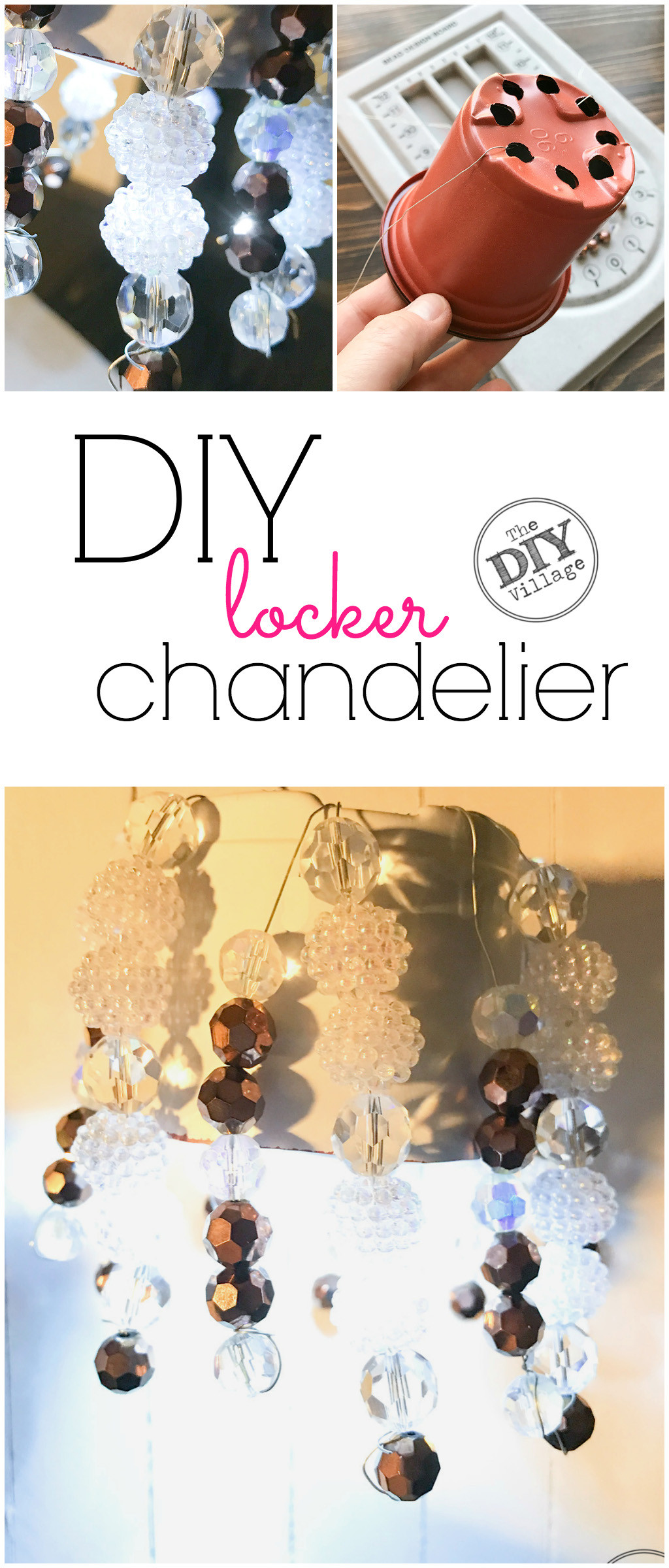 DIY Kids Locker
 DIY Locker Chandelier for the Crafty Girl The DIY Village