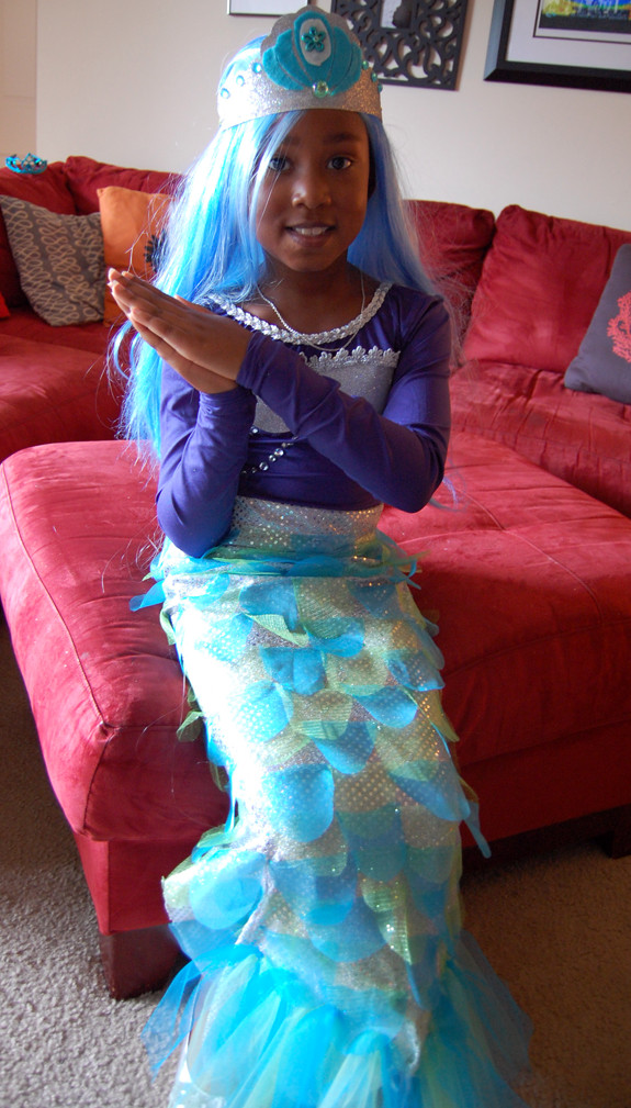 DIY Kids Mermaid Costume
 A Pirate & a DIY Mermaid Costume Tutorial