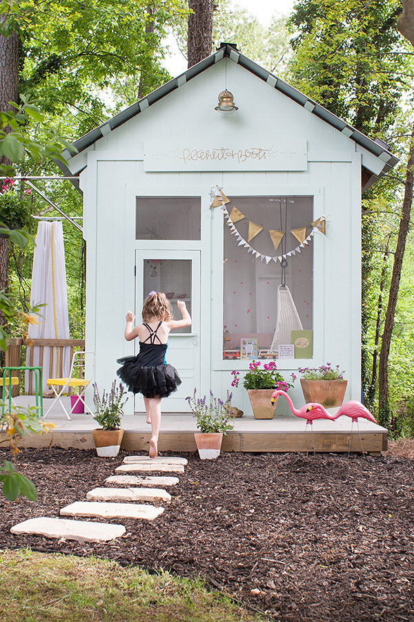 DIY Kids Outdoor Playhouse
 30 Easy DIY Backyard Projects & Ideas 2017