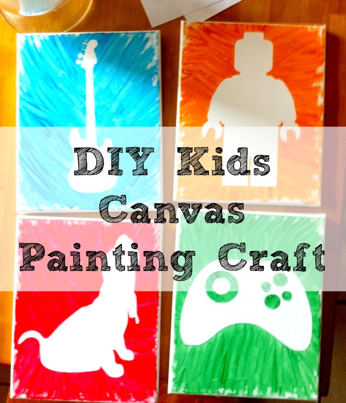 DIY Kids Paint
 my life homemade DIY Kids Canvas Painting Craft