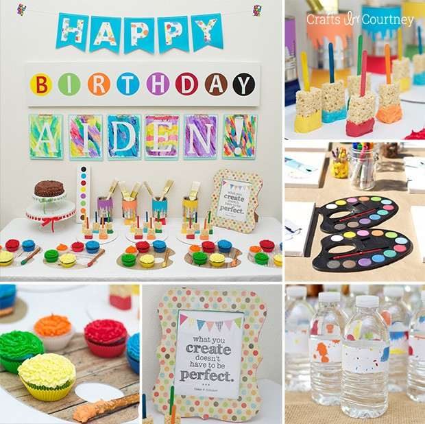 Diy Kids Painting Party
 Easy DIY Kids Art Themed Birthday Party