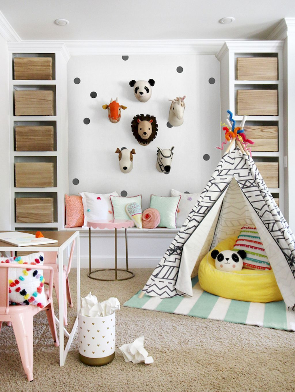 DIY Kids Playrooms
 Diy playroom for kids decorating ideas 48 With images