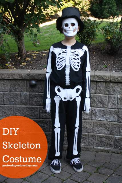 DIY Kids Skeleton Costume
 DIY Skeleton Costume