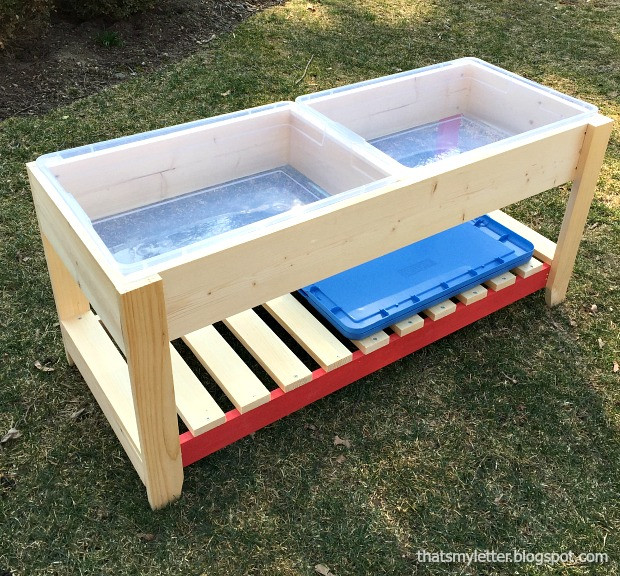 DIY Kids Water Table
 That s My Letter DIY Sand & Water Play Table