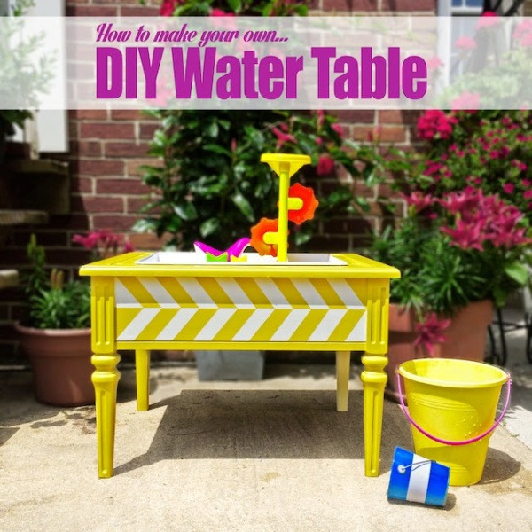 DIY Kids Water Table
 Cool And Colorful DIY Outdoor Water Table For Kids