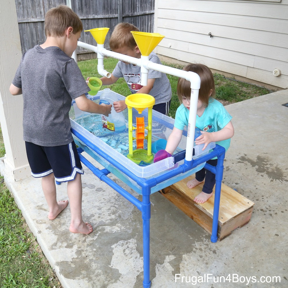 DIY Kids Water Table
 How to Make a PVC Pipe Sand and Water Table Frugal Fun