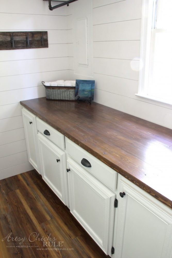 DIY Kitchen Countertops Wood
 How To Make A DIY Wood Countertop easier than you thought
