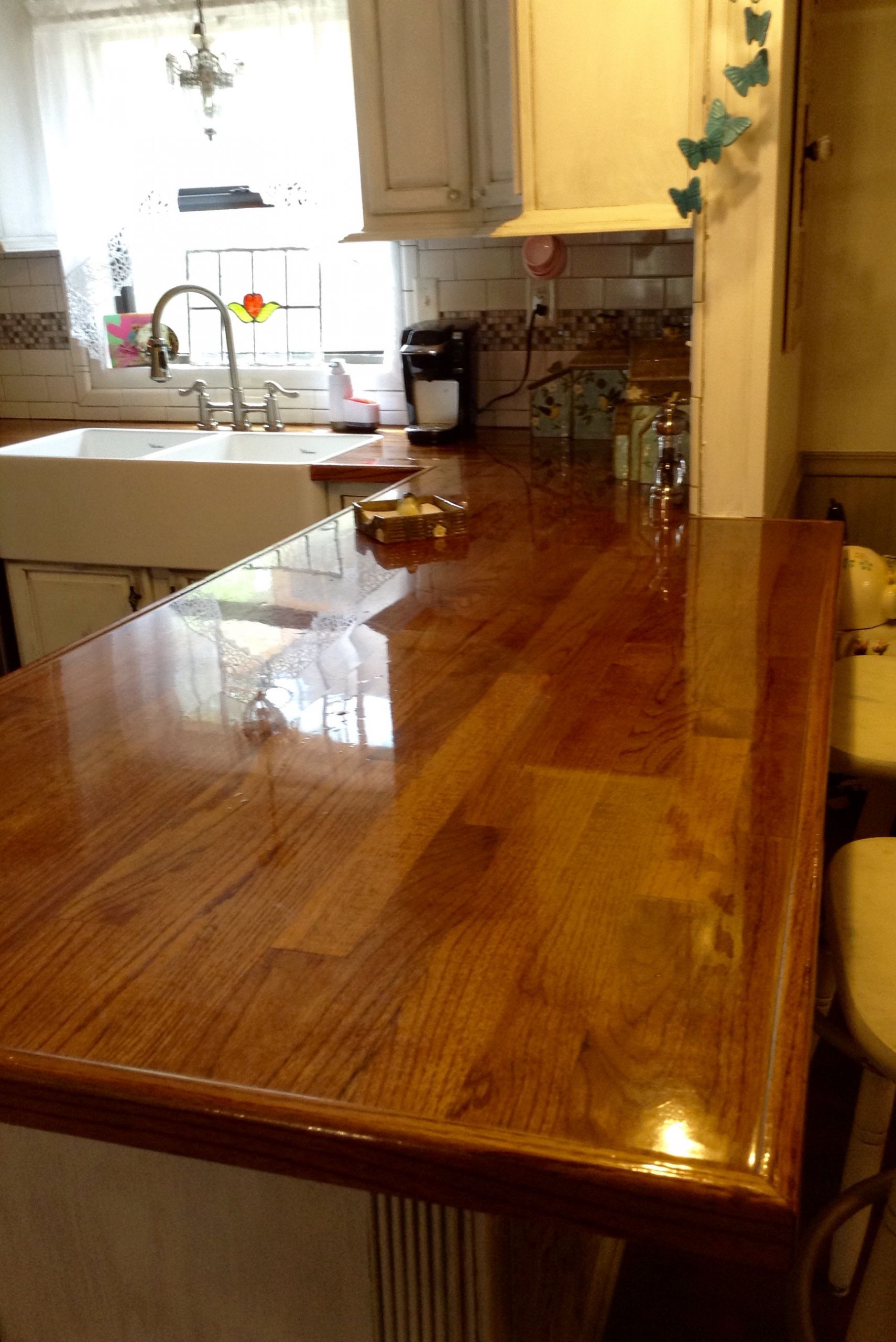 DIY Kitchen Countertops Wood
 Remodelaholic