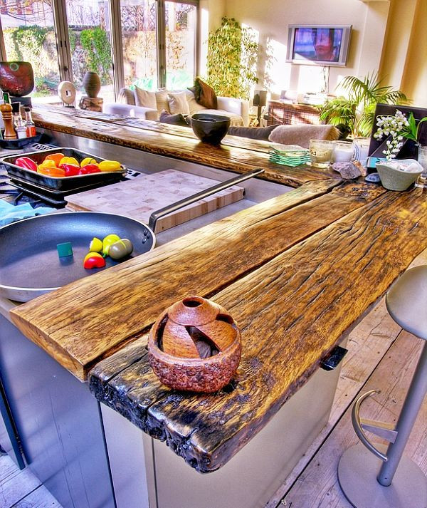 DIY Kitchen Countertops Wood
 58 Cozy Wooden Kitchen Countertop Designs