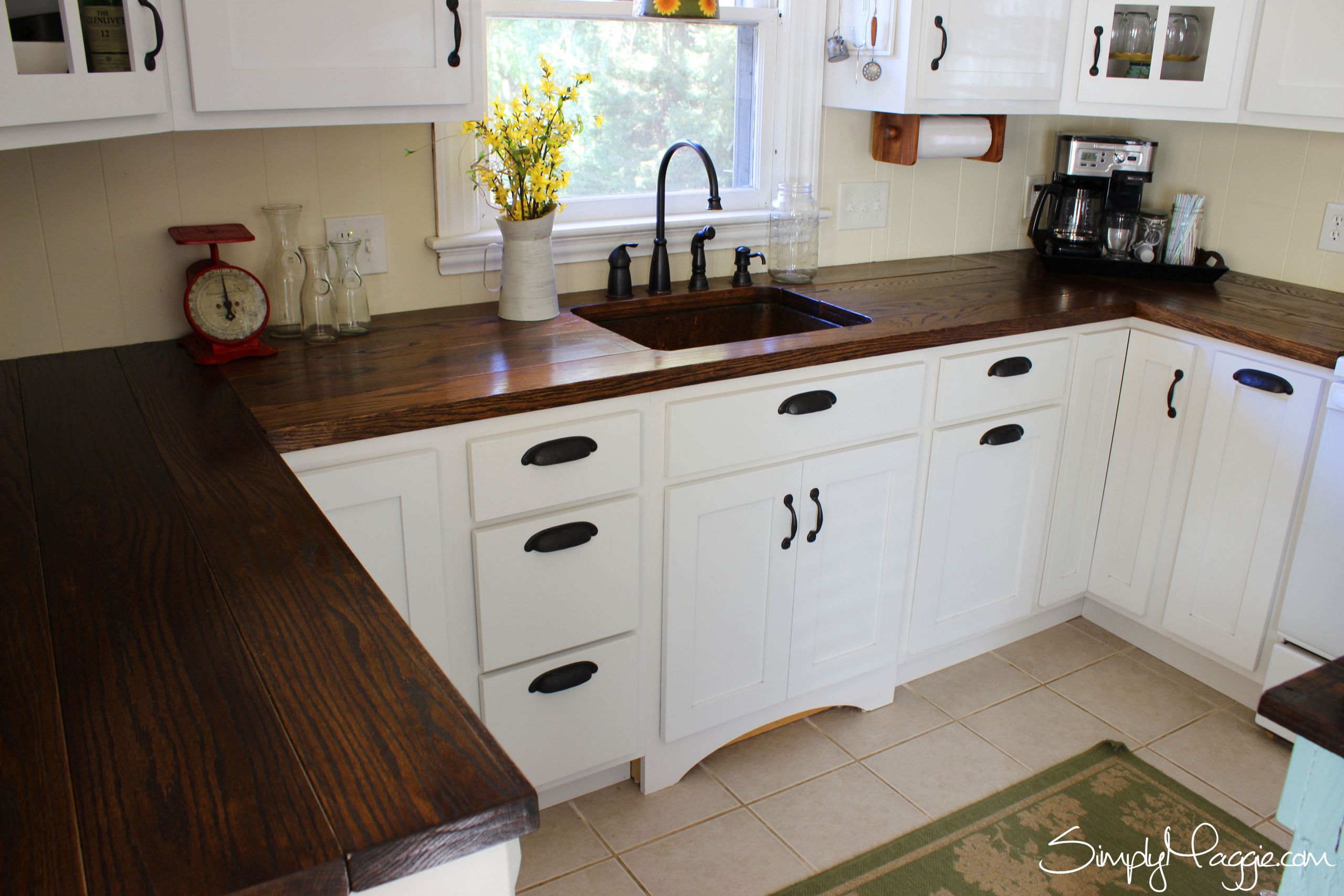 DIY Kitchen Countertops Wood
 Remodelaholic