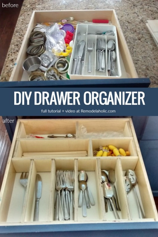 DIY Kitchen Utensil Organizer
 Remodelaholic