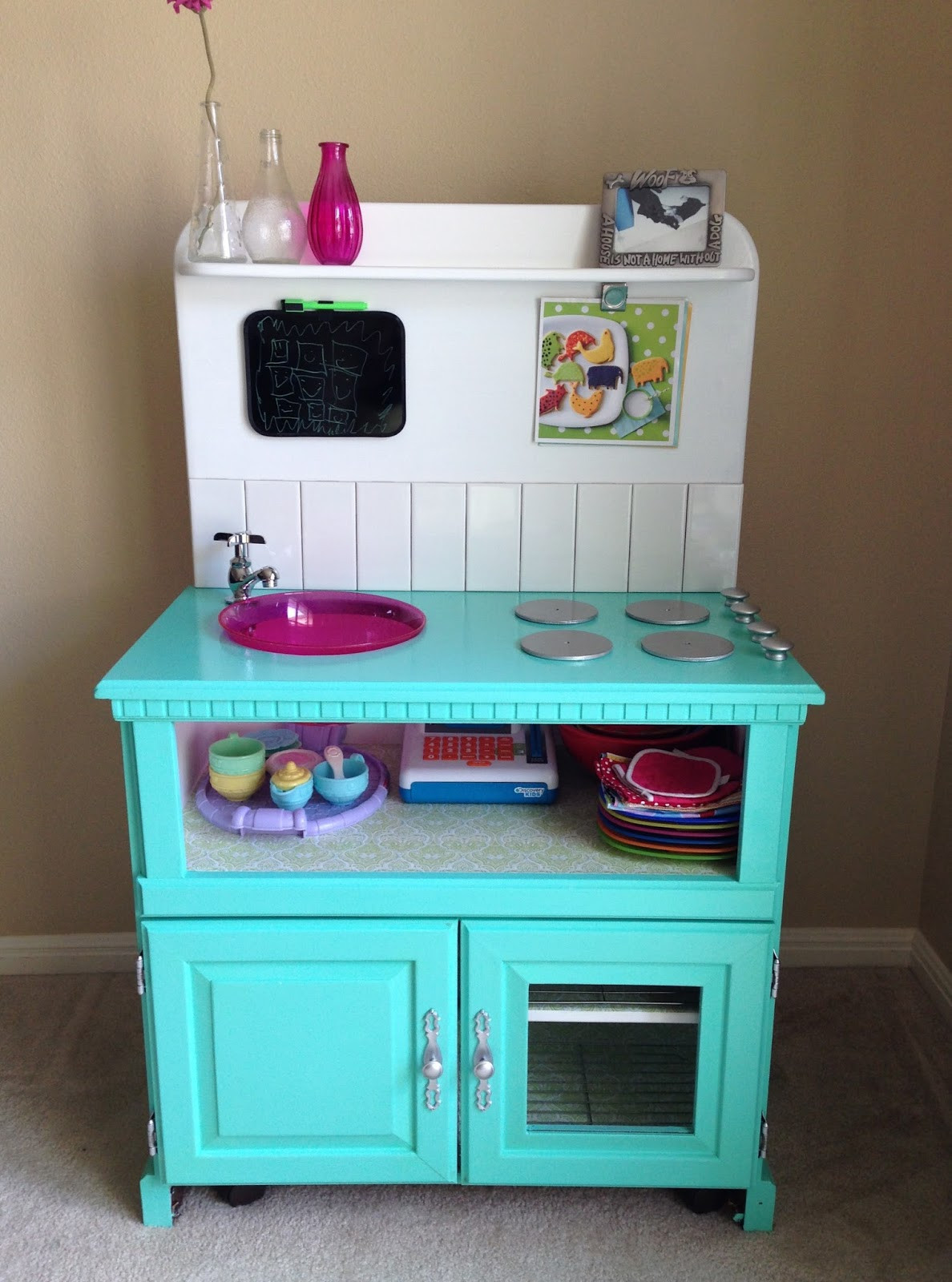 DIY Kitchens For Kids
 Probably THAT Mom Finally The DIY play kitchen is done