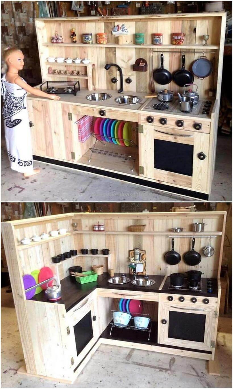DIY Kitchens For Kids
 70 Inspirational DIY Ideas for Kids Pallet Mud Kitchens
