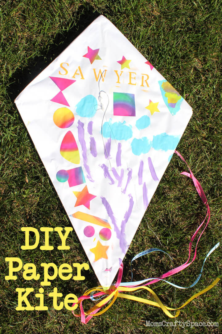 DIY Kites For Kids
 Kids Craft DIY Paper Kite Happiness is Homemade