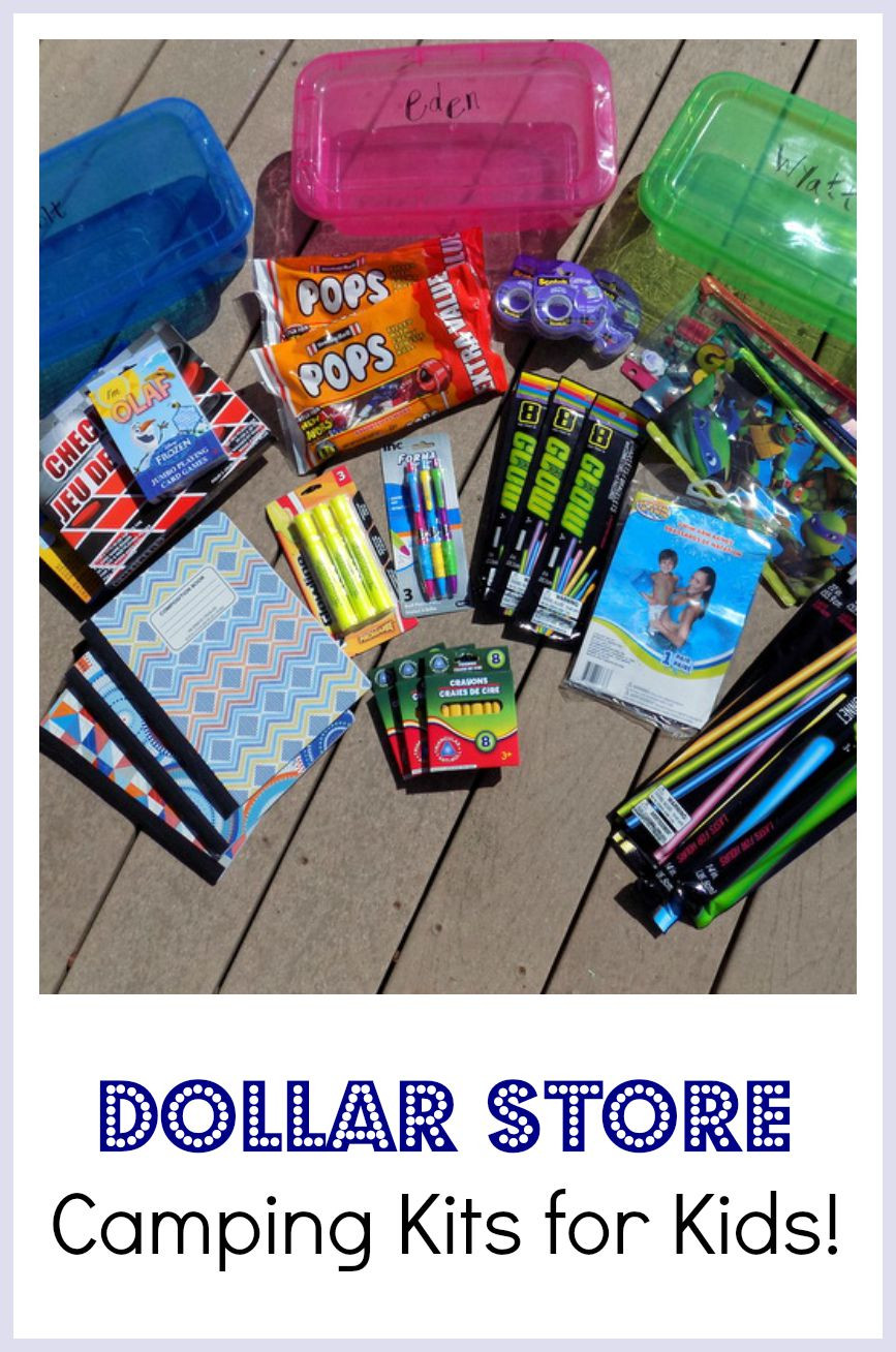 DIY Kits For Kids
 DIY Dollar Store Camping Kits for Kids