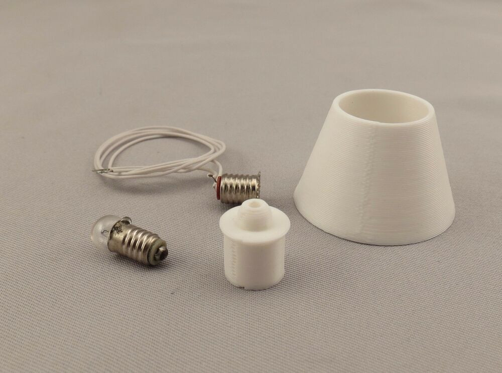 DIY Lamp Shade Kit
 Dollhouse Miniature 3D Printed Plastic DIY Lamp Shade Kit